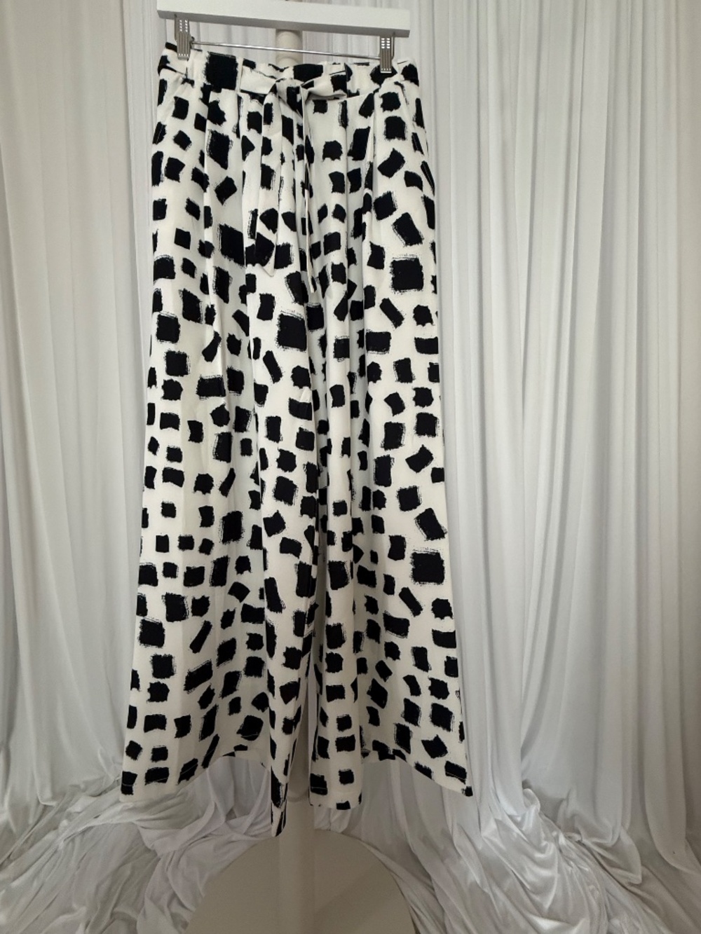 Marla Wynne Abstract Print Palazzo Pants S NWOT Wide Leg Pockets - Picture 5 of 16